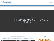 Tablet Screenshot of blog.nutrametrix.com